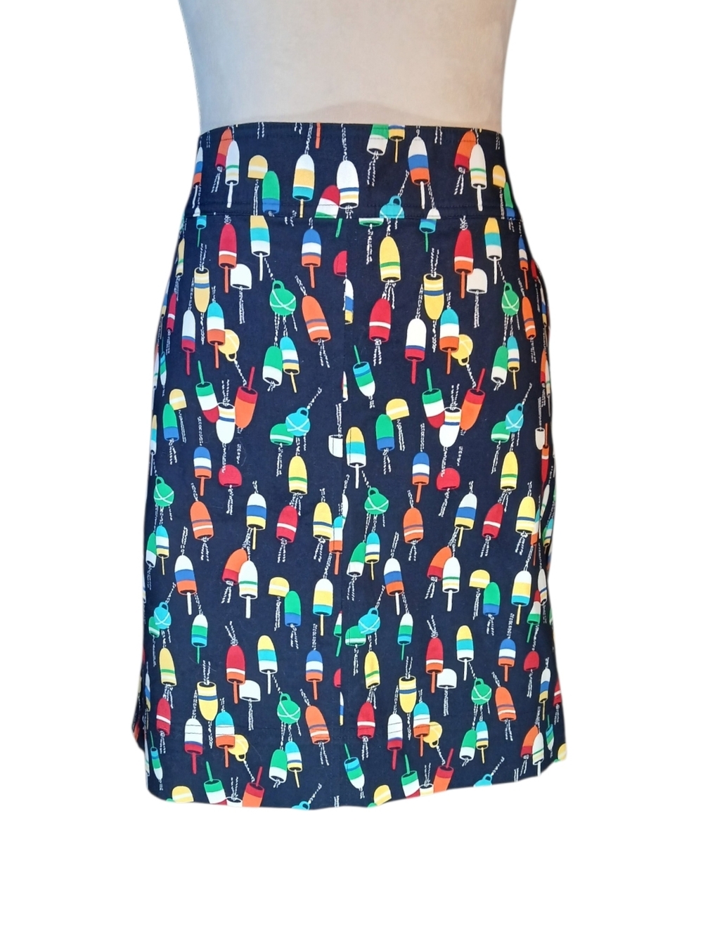 NWOT Talbots Nautical Print Skirt Sz 12 - Picture 3 of 7